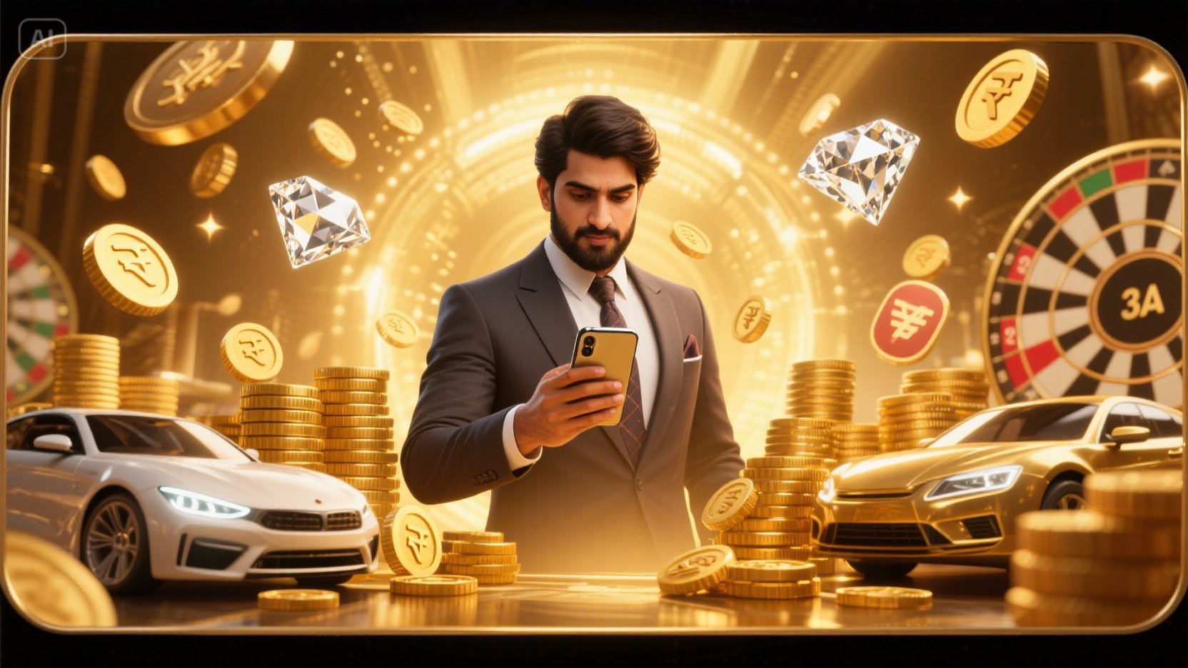 Casino Blazing 7s Jackpot desktop and mobile interfaces